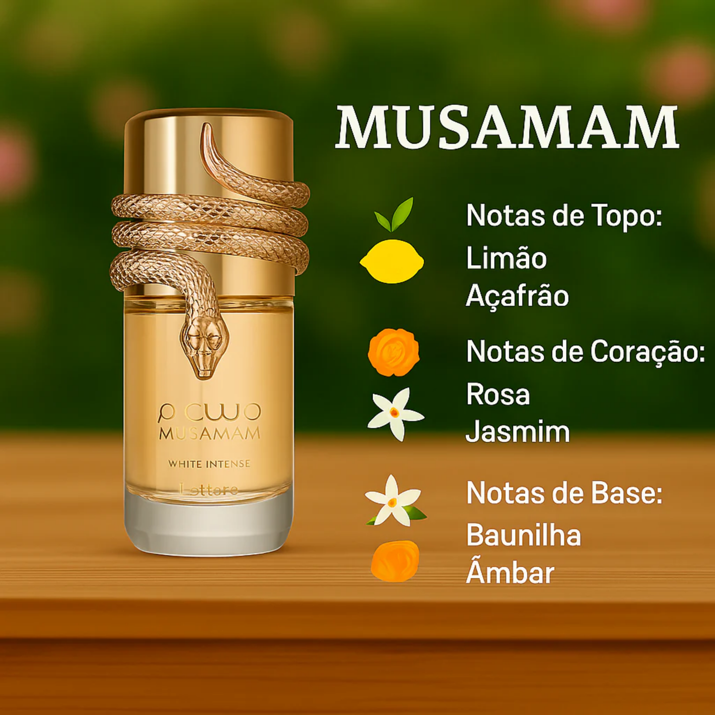 Lattafa Musamam White Intense Eau de Parfum 100ml Feminino