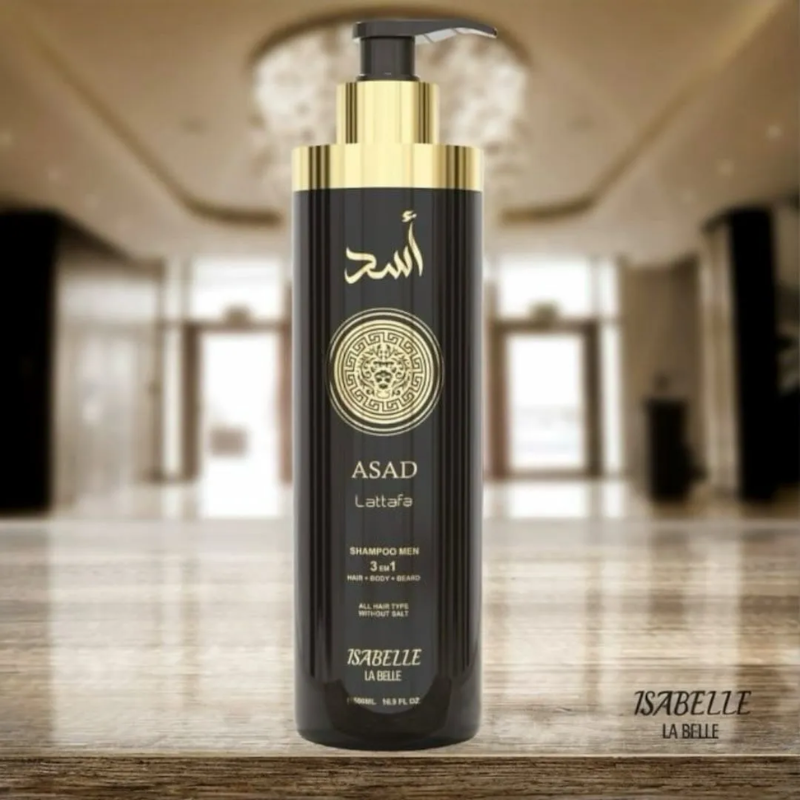 Isabelle La Belle Shampoo Asad 3x1 500ml - Cabelo, Corpo e Barba - Masculino