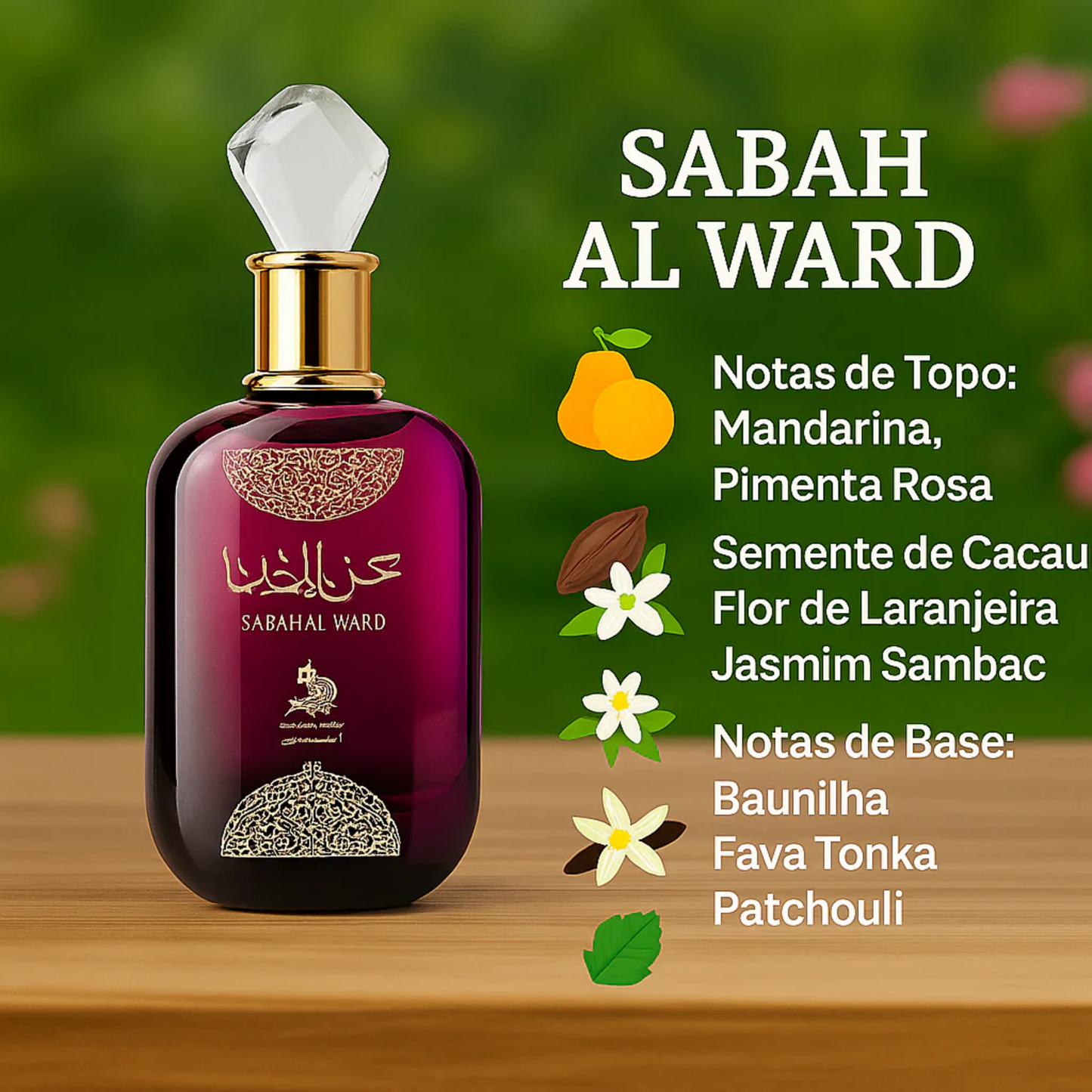 Al Wataniah Sabah Al Ward Eau de Parfum 100ml Feminino