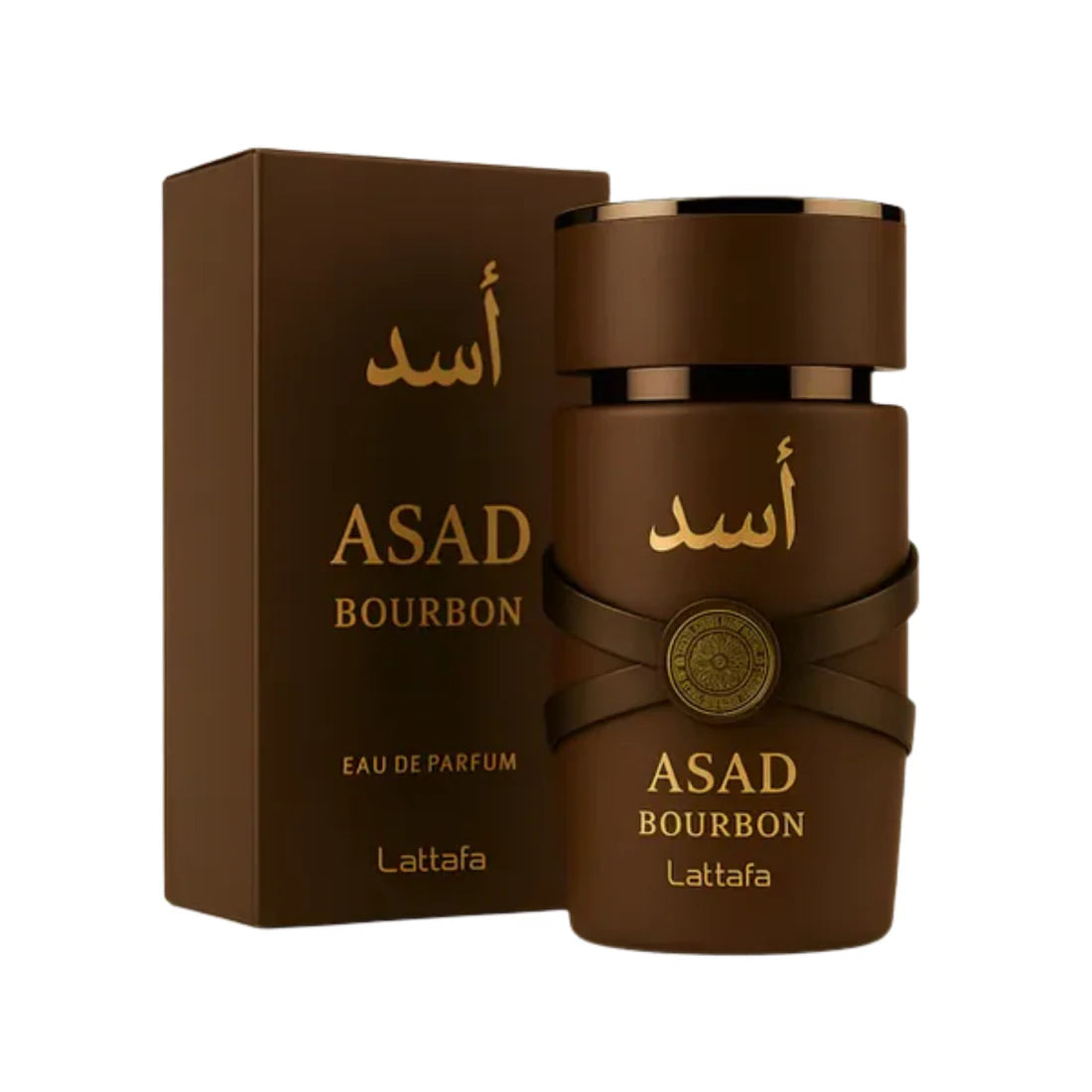 Kit Lattafa Asad Bourbon 100ml + Creme Hidratante Asad Bourbon 200ml