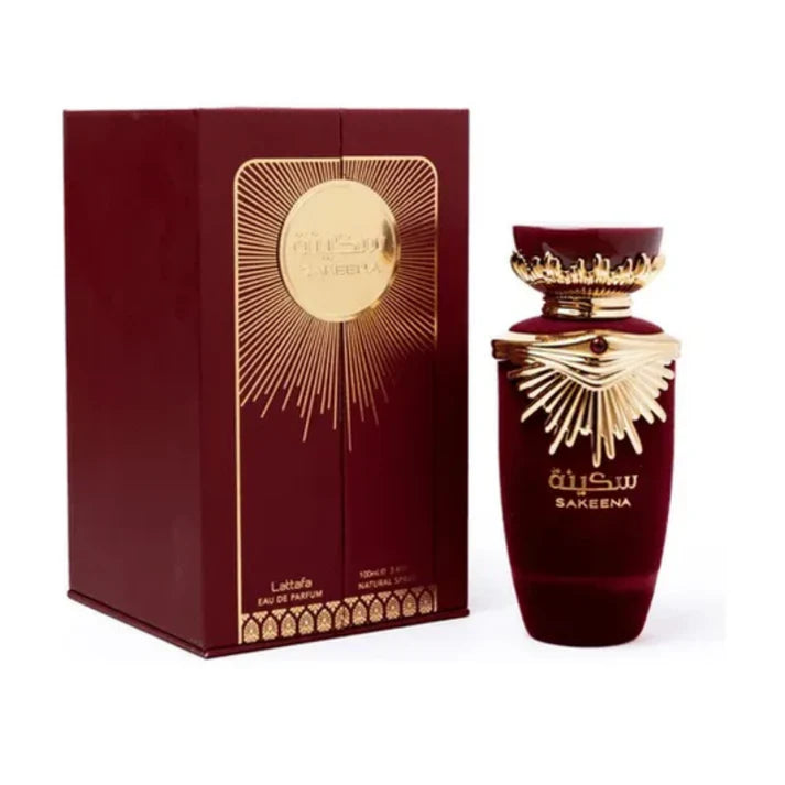 Kit Lattafa Sakeena 100ml + Pasta Hidratante Sabah Al Ward 200g