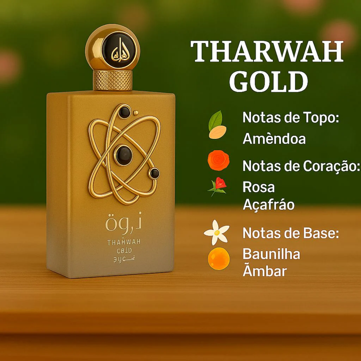 Lattafa Thawarh Gold Eau de Parfum 100ml Feminino