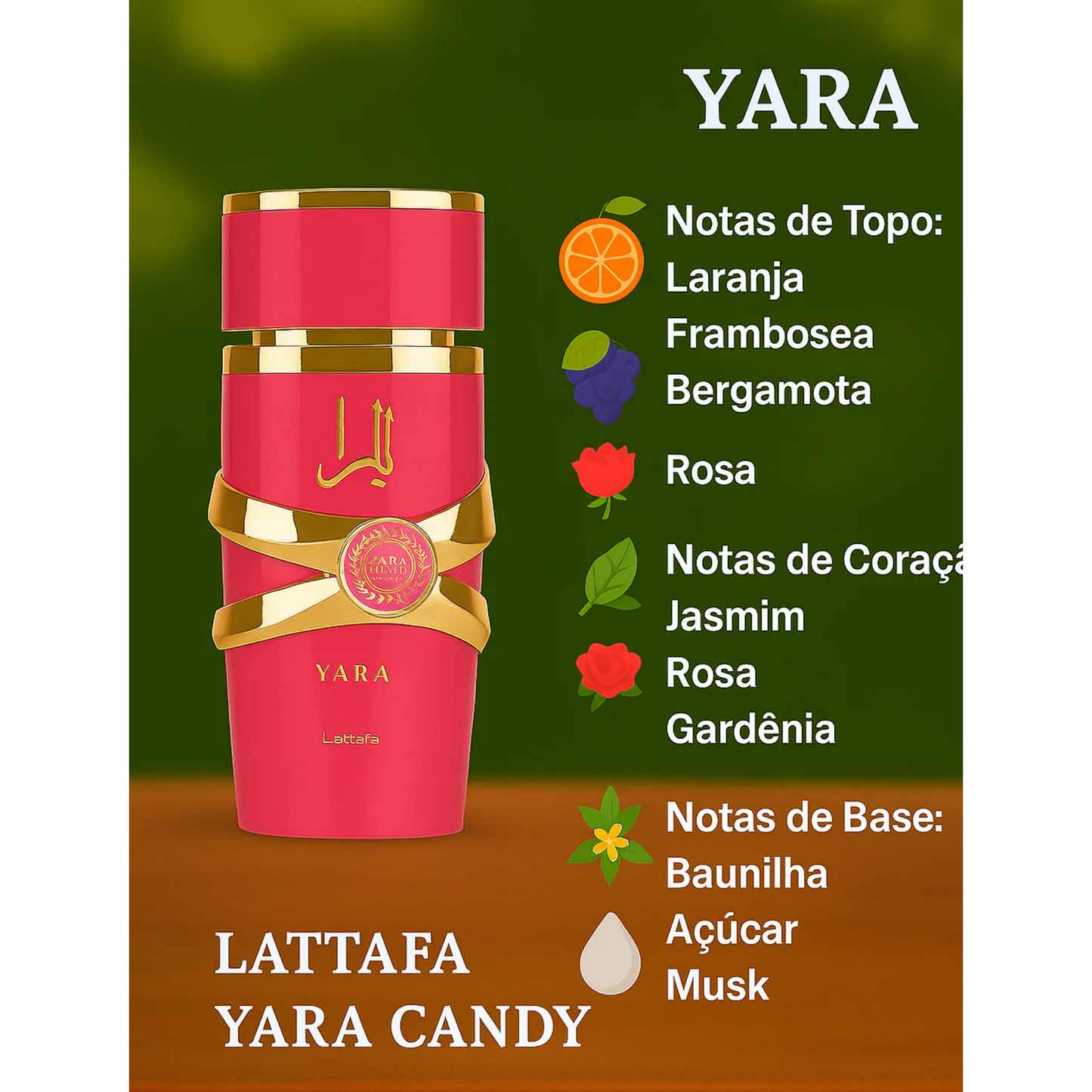 Lattafa Yara Candy Eau de Parfum 100ml Feminino