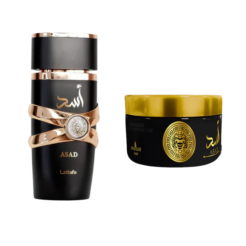 Kit Lattafa Asad 100ml + Pasta Hidratante Asad 200g