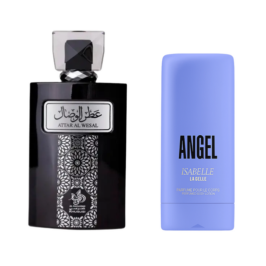 Kit Al Wataniah Attar Al Wesal 100ml + Creme Hidratante Angel 200ml