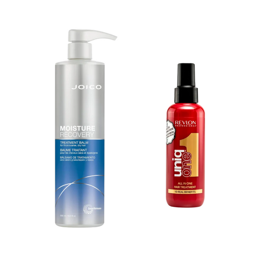 Kit Revlon Uniq One Leave-In 150ml + Joico Moisture Recovery Mascara Capilar 500ml