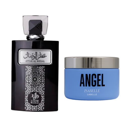 Kit Al Wataniah Attar Al Wesal 100ml + Pasta Hidratante Angel 200g