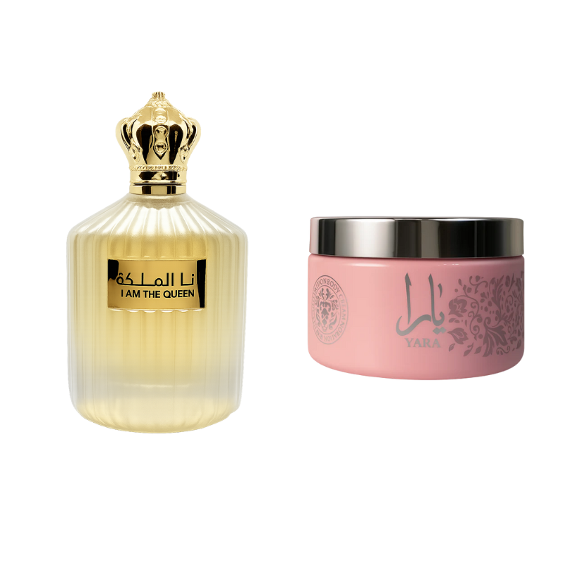 Kit Ard Al Zaafaran I Am The Queen 100ml + Pasta Hidratante Yara 200g