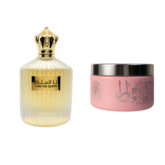 Kit Ard Al Zaafaran I Am The Queen 100ml + Pasta Hidratante Yara 200g