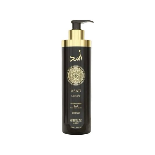 Isabelle La Belle Shampoo Asad 3x1 500ml - Cabelo, Corpo e Barba - Masculino