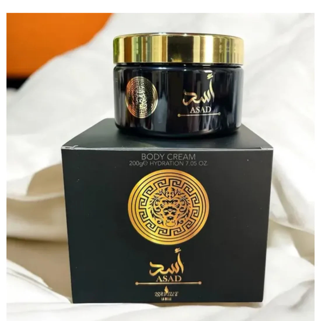 Kit Lattafa Asad 100ml + Pasta Hidratante Asad 200g
