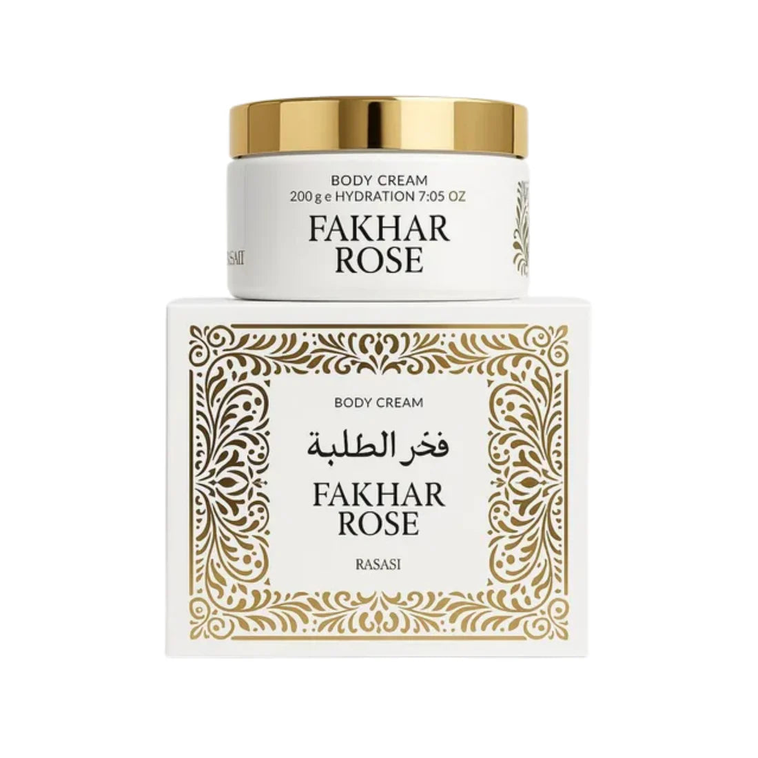 Kit Fakhar Rose 100ml + Pasta Hidratante Fakhar Rose 200g