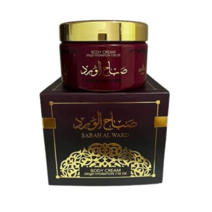 Kit Lattafa Sakeena 100ml + Pasta Hidratante Sabah Al Ward 200g